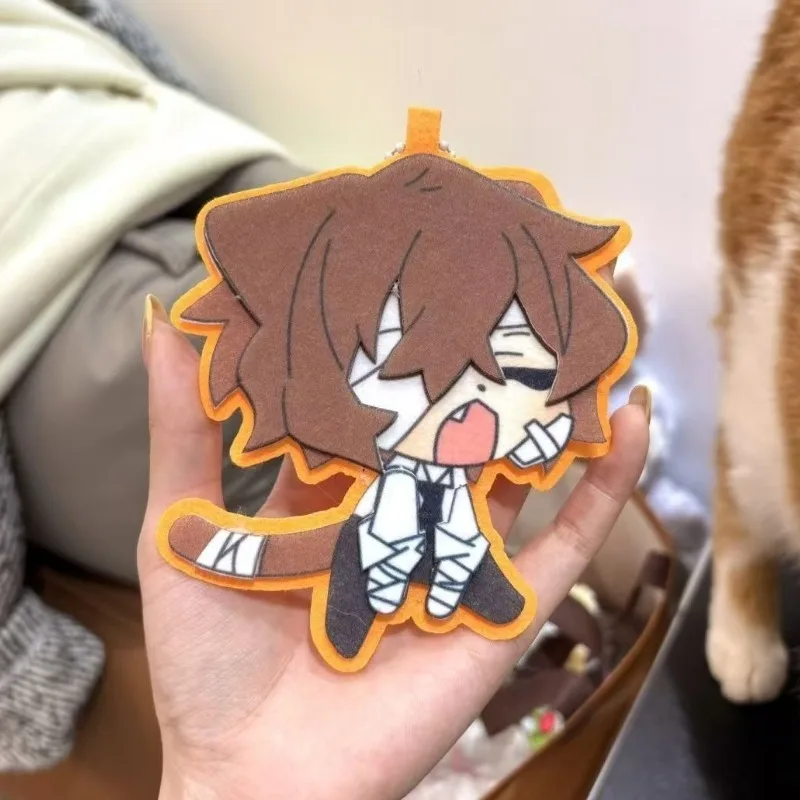 พวงกุญแจผ้าไม่ทอ 2 มิติ ลายการ์ตูนสร้างสรรค์ ออซามุ ดาไซ จากอนิเมะ บังโก สเตรย์ ด็อกส์ ของตกแต่งกระเป๋าเป้ ของขวัญเทศกาล