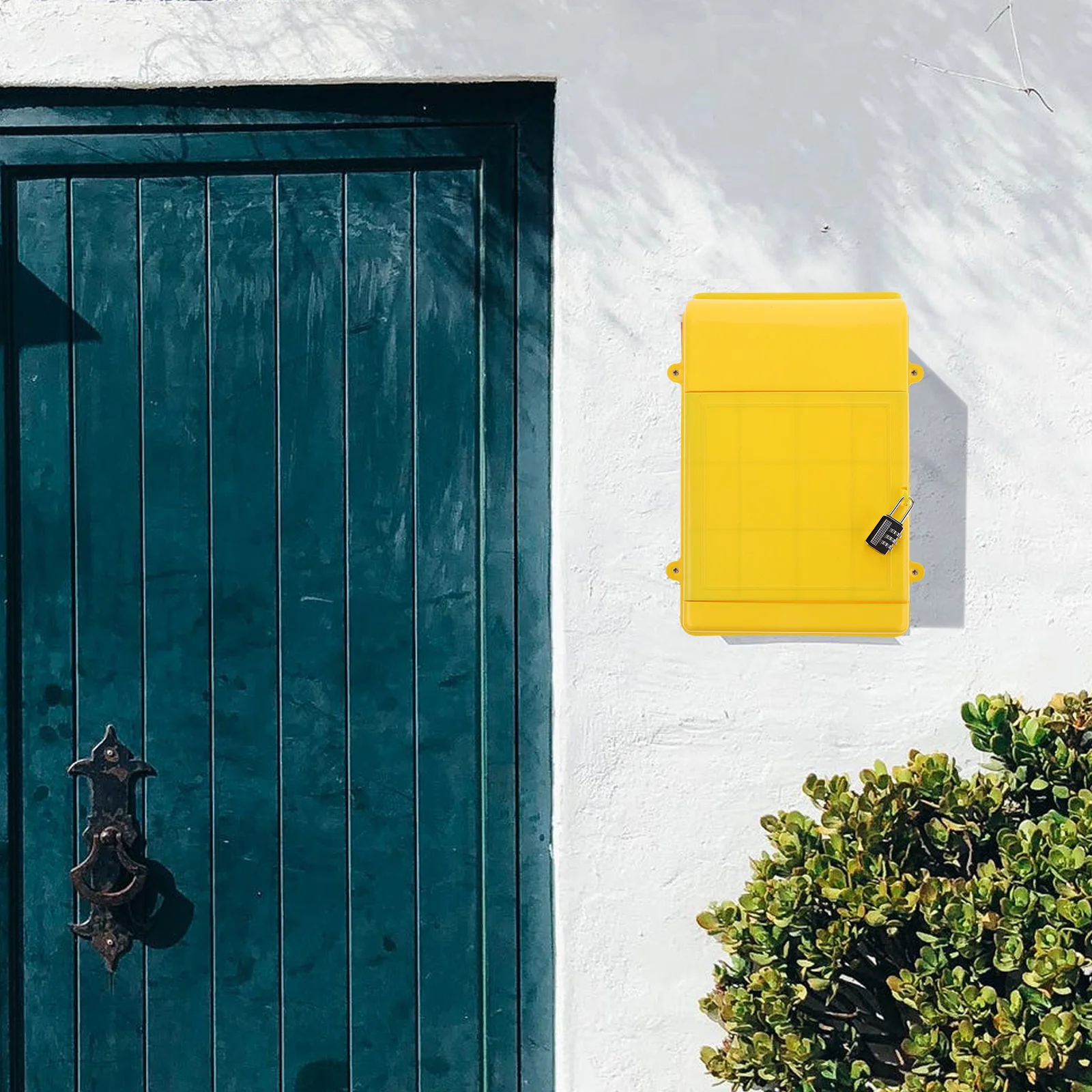 Plastic Wall Voting Box with Password Lock Wall Mount Lockable Mailbox Office Suggestion Box Locked Mailbox Office Mailboxes
