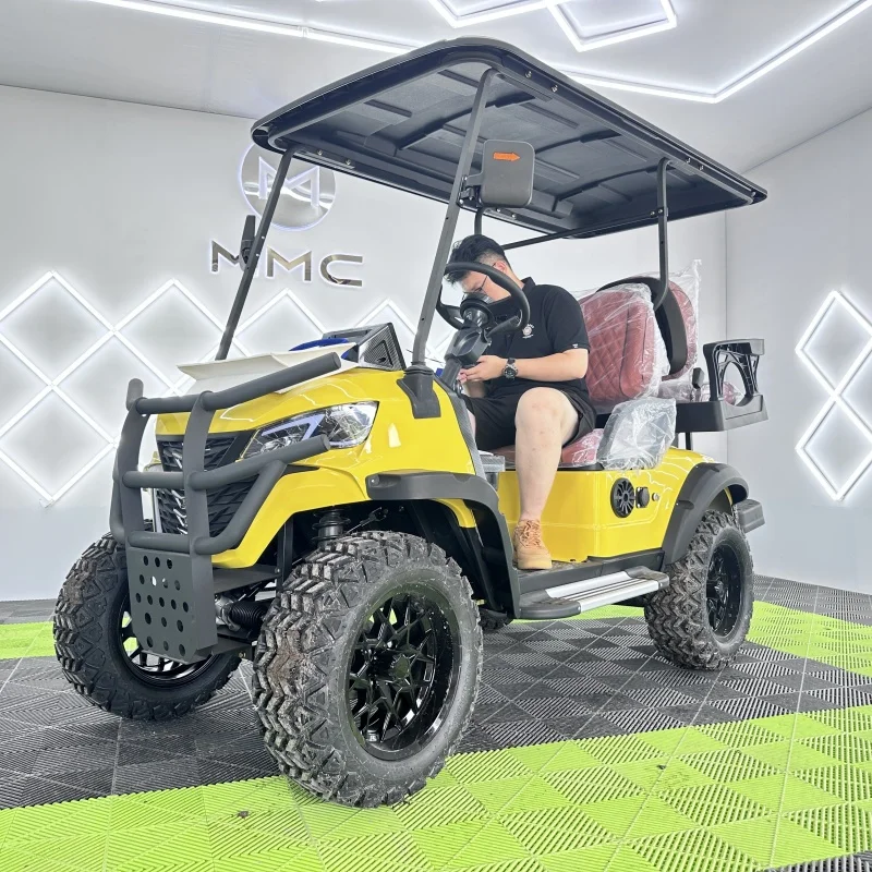 الصين صنع CE معتمد 4 6 مقاعد عربات الغولف الكهربائية بطارية ليثيوم 4-Wheel Drive عربة الغولف