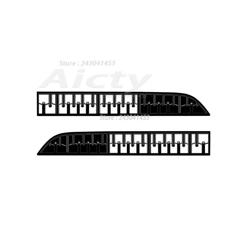 For Mazda Cx90 Cx-90 2024 2025 ABS Black Front Bumper Lower Middle Mesh Grille Grill Decoration Cover Trim Sticker Car Styling