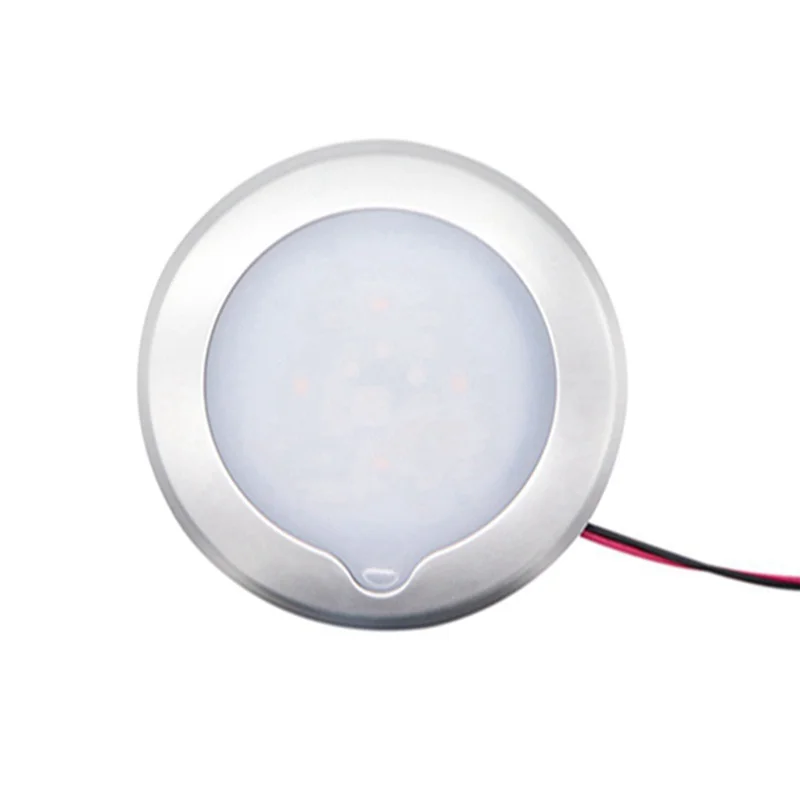 2525+ 야외 RV 지붕 천장 캐빈 라이트 IP67 방수 접촉식 디밍 카라반 해양 내부 조명