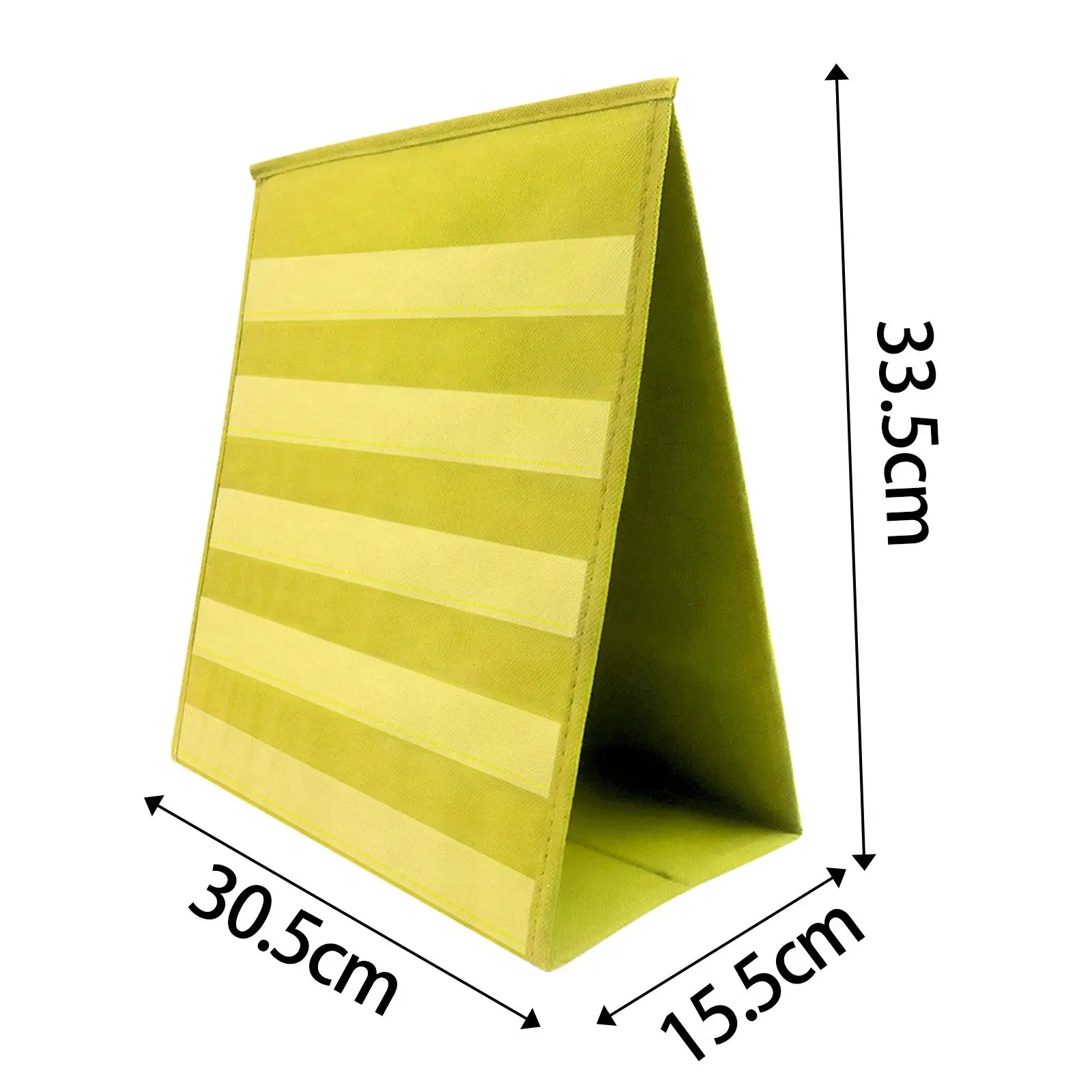 Double Sided Tabletop Pocket Chart for Classroom Learning Self Standing Desktop Teaching Pocket Chart with Clear PVC Pockets