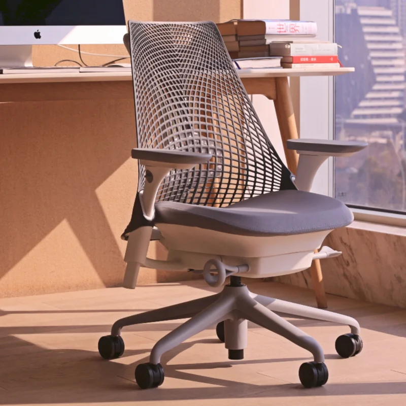Silla De Oficina con ventilación moderna, reposabrazos ajustable, silla De Oficina De malla ejecutiva, Sillas ergonómicas y cómodas para el hogar