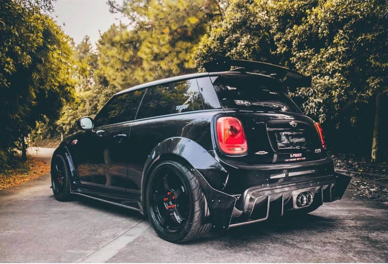

suitable for For F56 Mini Cooper S TP Style Wide Body Rear Bumeper Canard