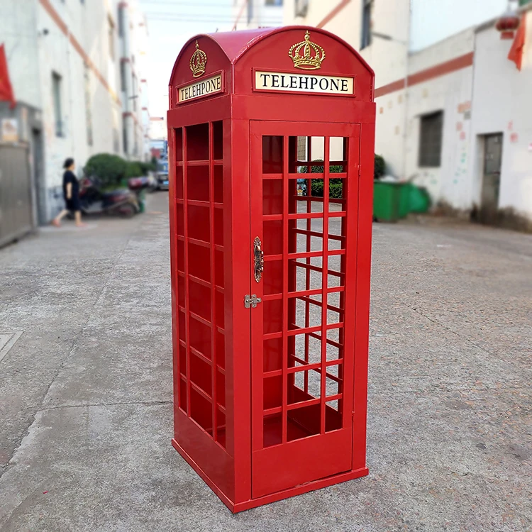 Żelazo Retro sztuki duża budka telefoniczna stoisko książki skrzynka pocztowa Bar na świeżym powietrzu dekoracji centrum handlowe duże strzelanie