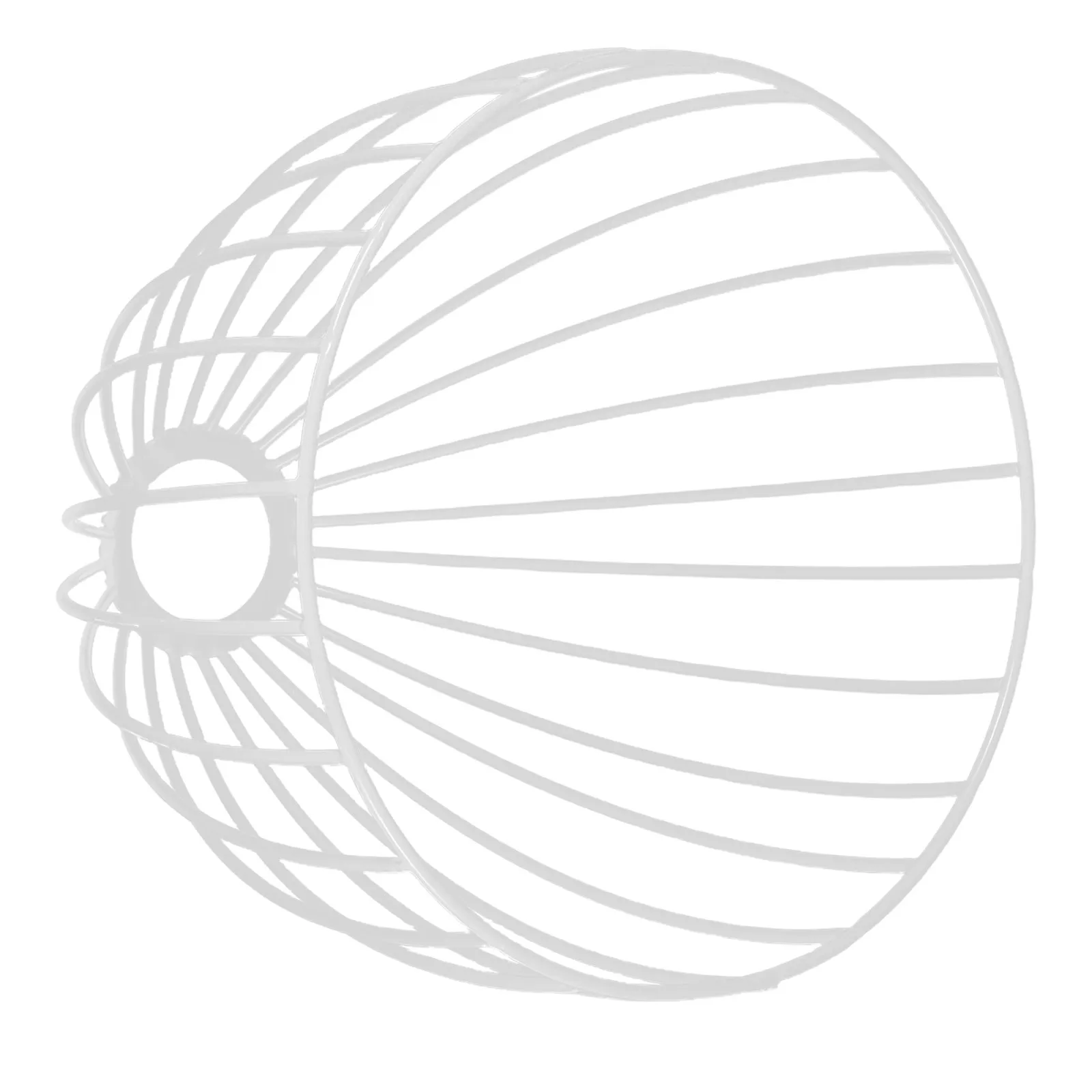 ホワイトメタルケージランプシェード天井ペンダント照明器具用インダストリアルヴィンテージ鳥かご装飾照明錬鉄製