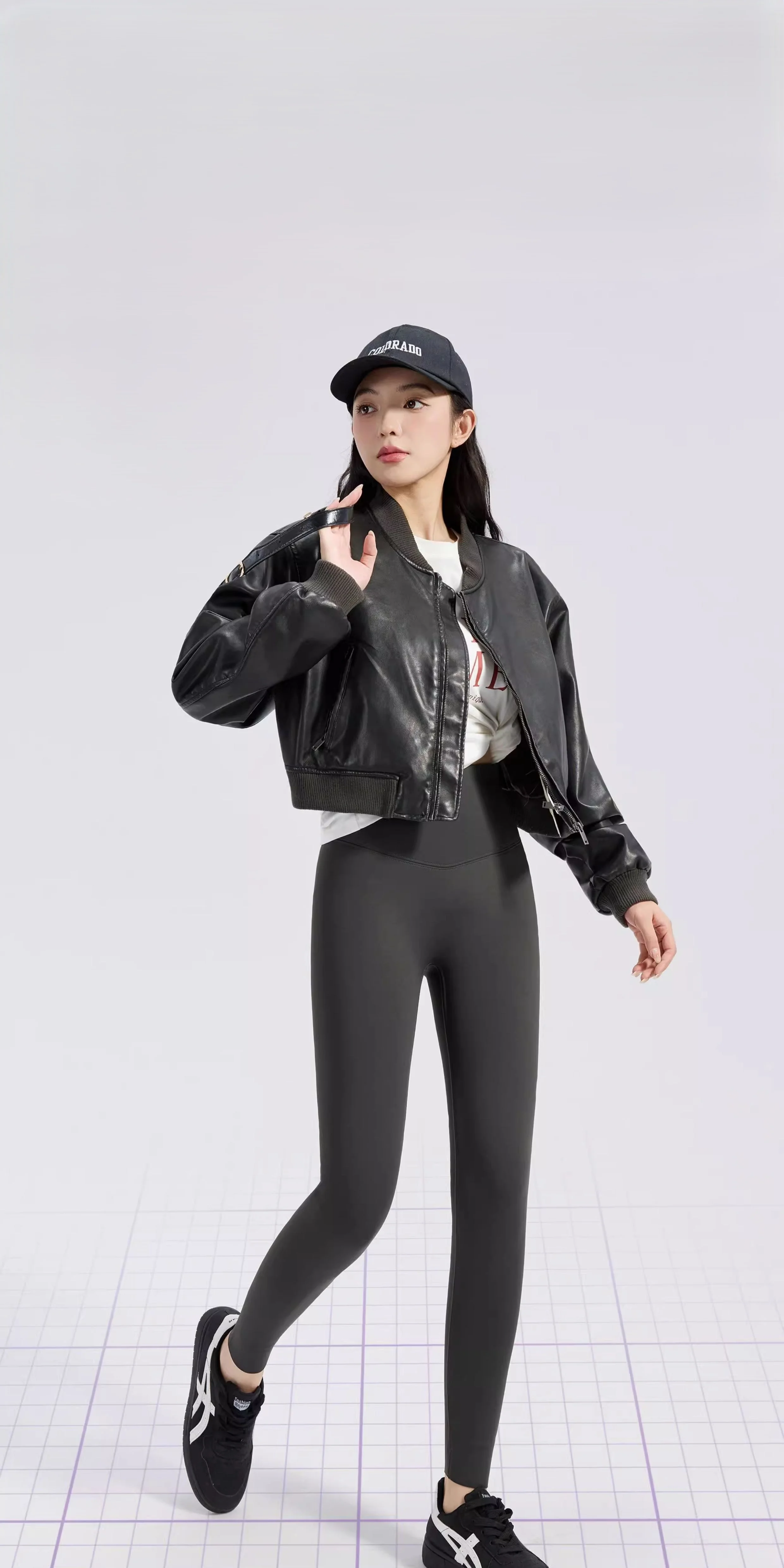 Yoga-Hose, hohe Taille, für Damen, Steampunk, gebunden, Übergröße, Dehnbarkeit, Gesäßverdickung, Weinrot, Rosa, JK, hautfreundlich, blickdicht, Ins