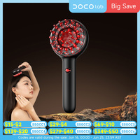 DOCO EMS Electric Massage Comb Vibration Red Light Therapy Hair Growth Massage Scalp Brush Anti Hair Loss Liquid Oil Applicator