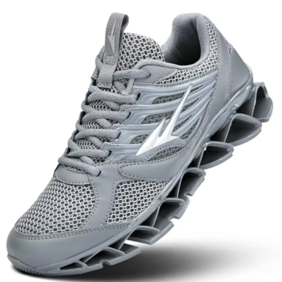 

Mens Walking Shoes Casual Fashion Lace Up Blade Tennis Running Sneakers Comfort Non Slip Work Sport Athletic Trainers