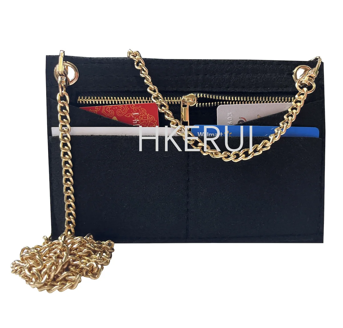 Monogram Clutch Conversion Kit Organizer with Eyelets - Chain Included Zipper Organizer Clutch Organizer Uptown Organizer