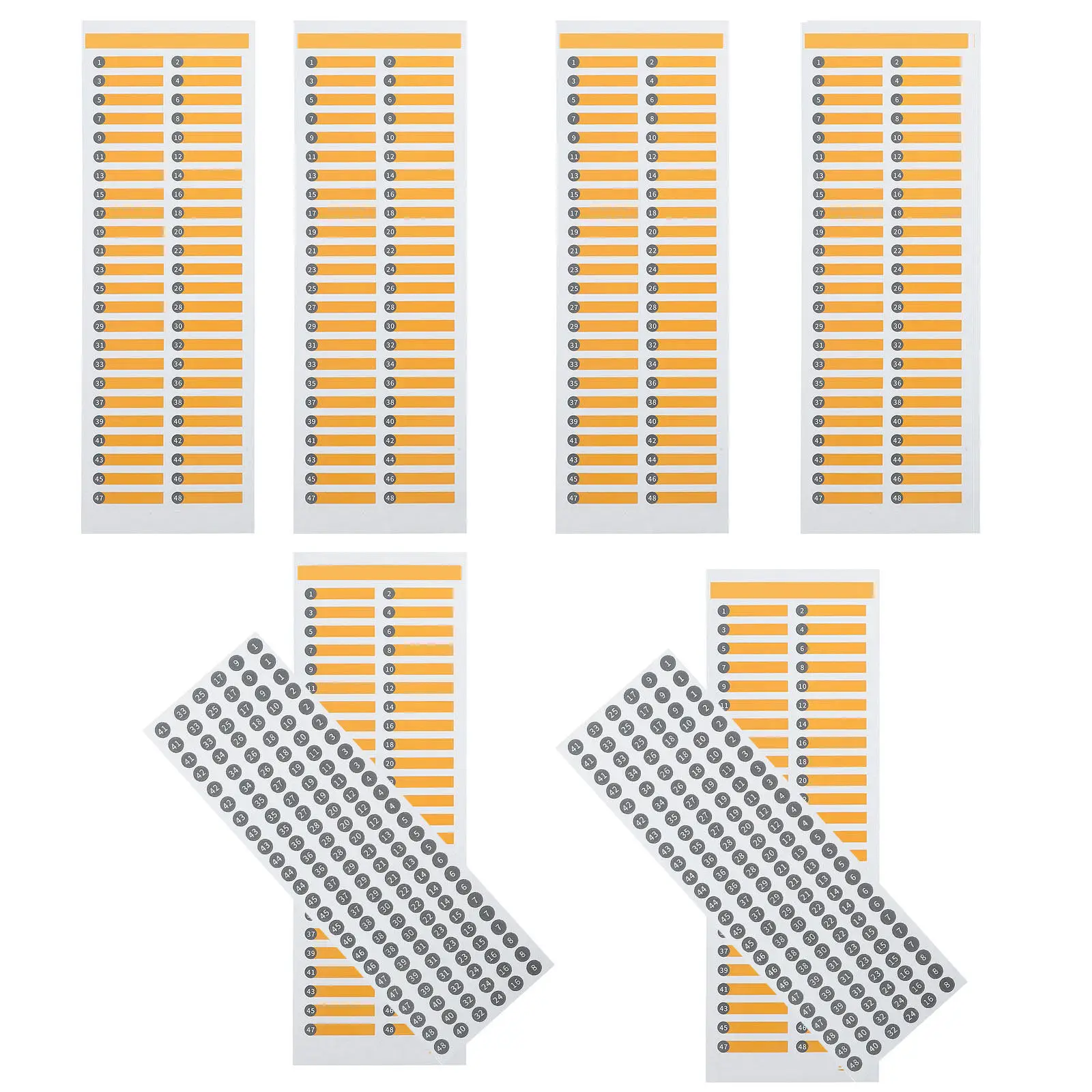 1Set Vinyl Electrical Panel Labels Waterproof Self-Adhesive Breaker Box Number Stickers Fuse Box Circuit Directory Organization