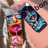 Sexy Girl Graffiti Oil Painting Phone Case For Huawei Mate 30 20 40 8 9 10 Magic3 Pro Nova 7 I Se S 20x 5g E Plus G9 Cellphones