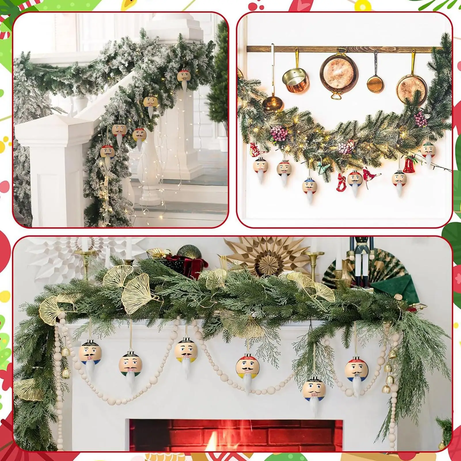 

Christmas Balls Glass Charm With 12 Faces Christmas Reusable Bubble Pendant Set For Holiday Wedding Party Wreath Window Outdoor