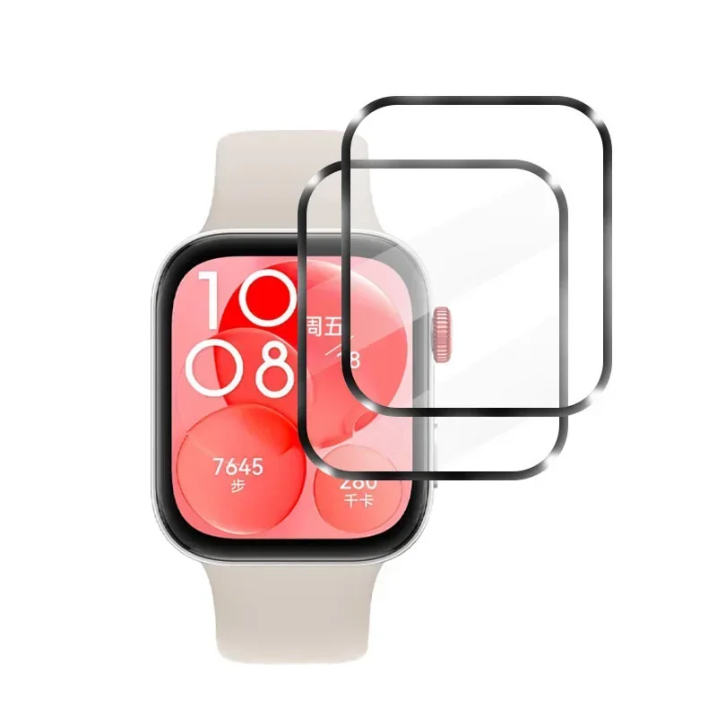 Pelindung Layar untuk Huawei Fit 3 3D Ultra-HD Pelindung Layar Melengkung Penuh untuk Jam Tangan Huawei Fit 3 Aksesori Film Pelindung