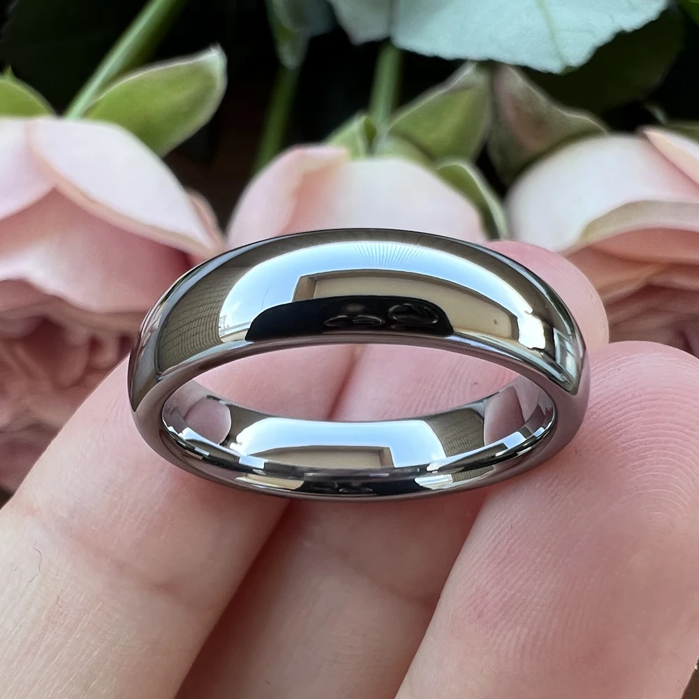 3MM Wemen der Wolfram Hochzeit Ringe Für Männer Mode Engagement Gewölbtem Bands Poliert Fertig Komfort Fit – Detail 6