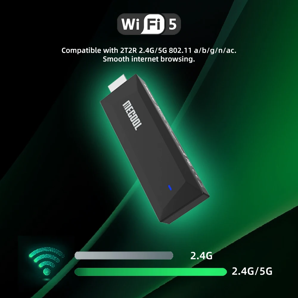 MECOOL MEgo1 4K TVStick 2025 مع مشغل تبخير Google المعتمد Netflix 4K AI SR/PQ 2+8G RTD 1325 HDR10+ WiFi 2.4G/5G BT5.0