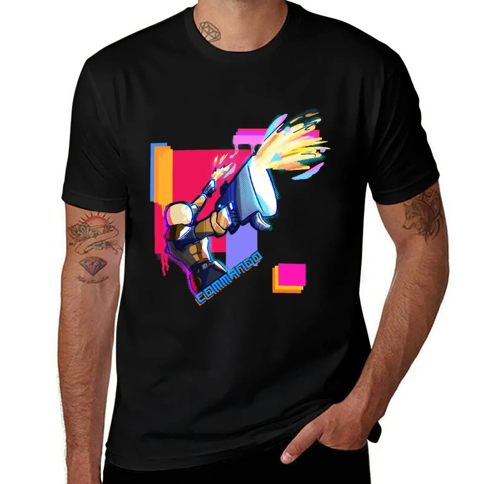 Risk of Rain 2 Commando(1) T-Shirt Plus Size Basic Short Sleeve Top T-Shirt