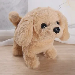 18cm Smart Simulation Electric Pet Multi-function Will Wag Tail/Walk Will Call Fun Interactive Robot Dog Kids Plush Toy Gift