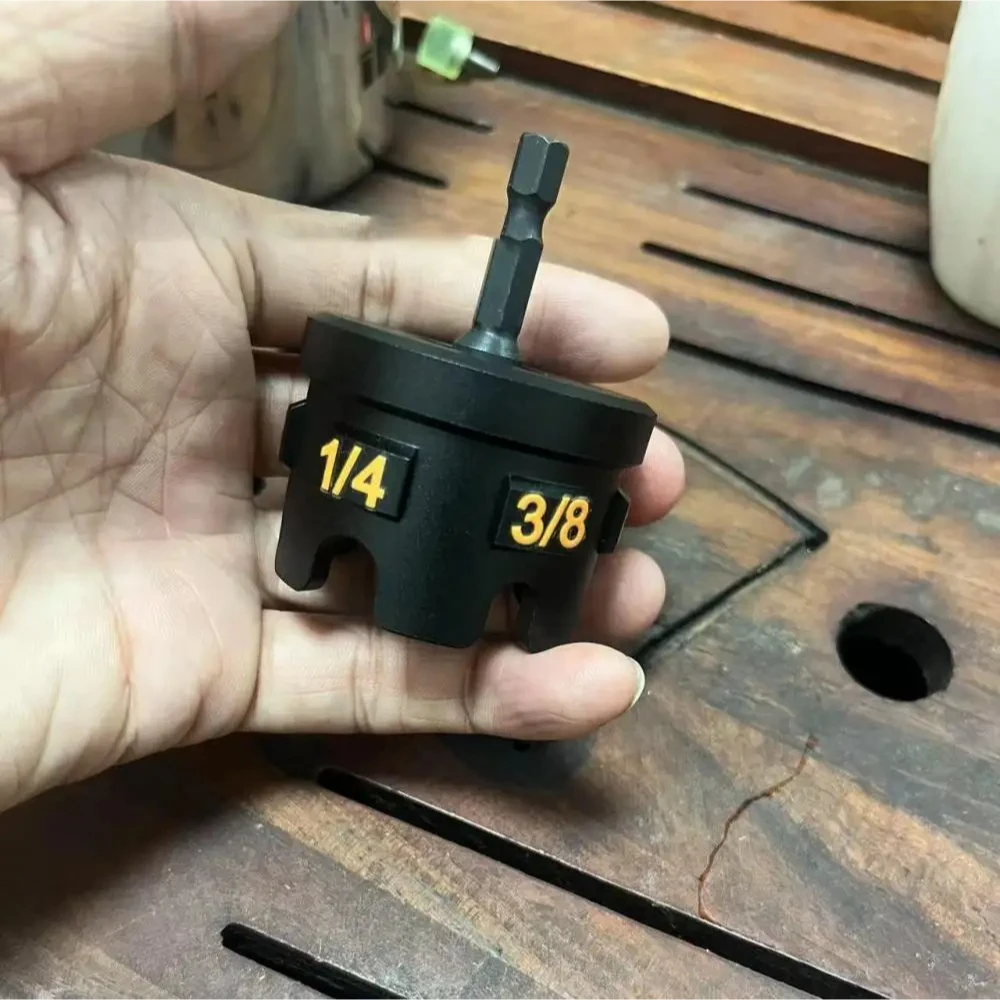 Metal Nut Zipper Drill Attachment for Fast Nut and Bolt Removal, Nut Remover Bolt Extractor Tool for Conduit Racks Socket Wrench
