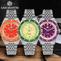 Saint Martin Summer Diver Automatic Watch Stylish Fun Fruit Collection Men Sports Watch NH35 20 ATM Men Mechanical Watch Reloj