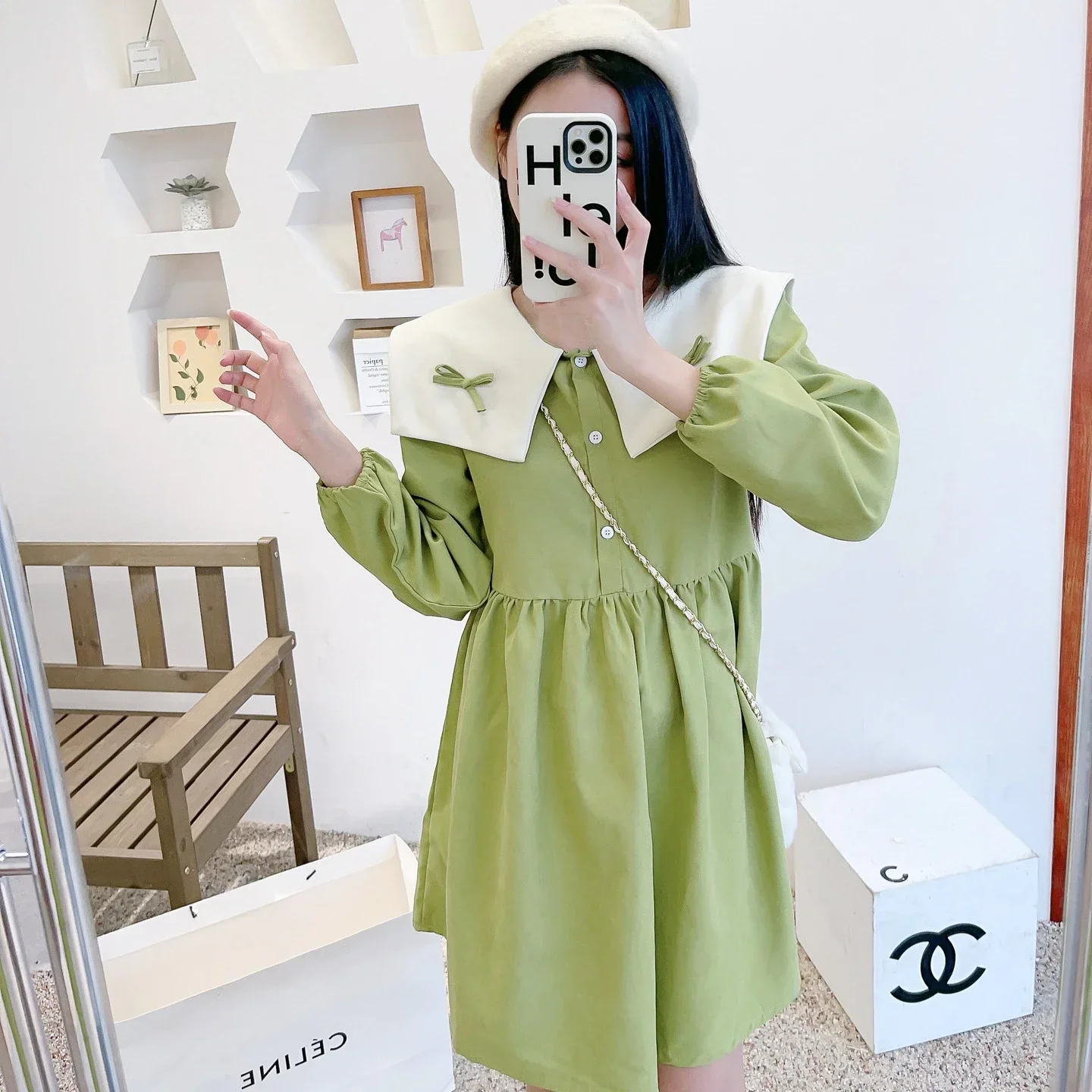 Mother And Daughter Equal Dress Women Long Sleeve Dresses Mom And Baby Girl Matching Clothes 2023 Autumn Children Cute Clothing