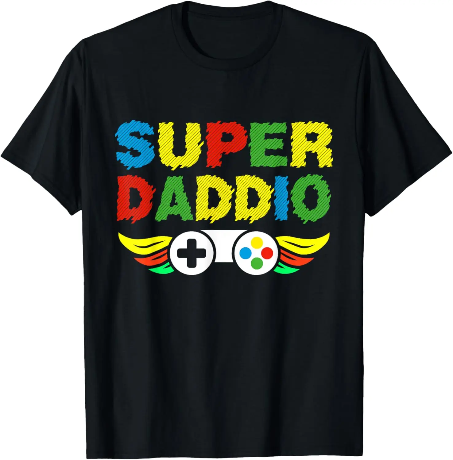 Father's Day Present For Dad - Super Daddio Gamer Dad T-Shirt