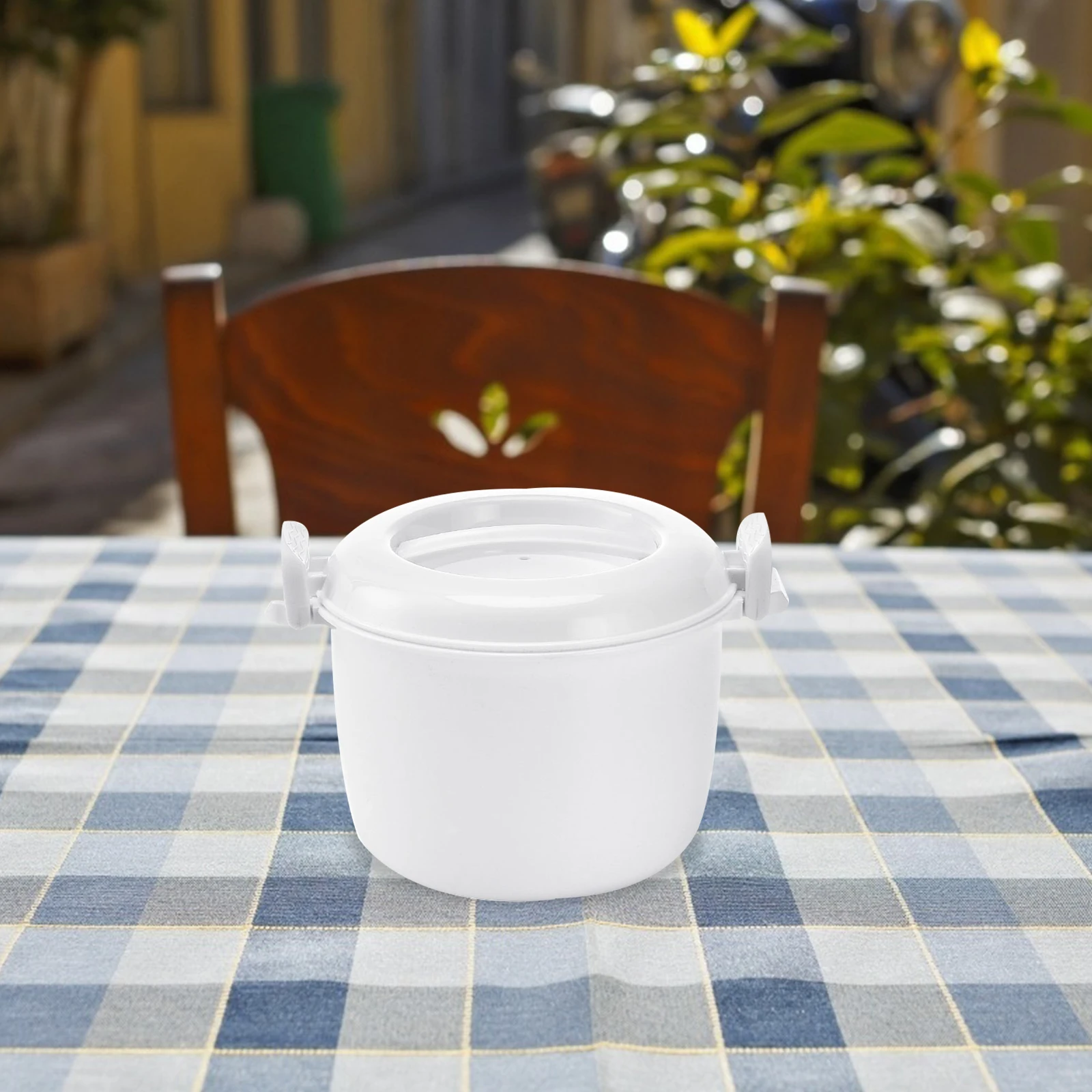 Microwave Rice Cooker Multifunctional Kitchen Steamer Food Grade Plastic Container For Office Home Use