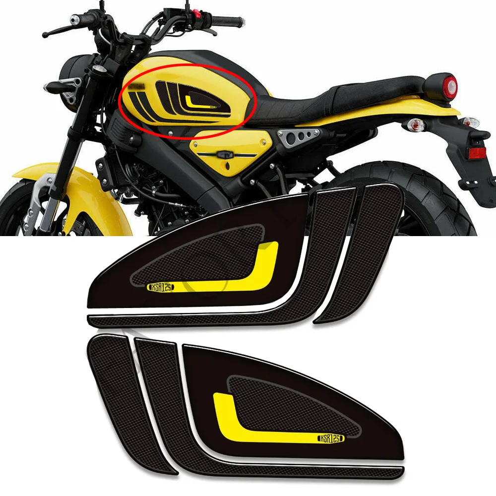 

2021 2022 2023 For Yamaha XSR125 XSR 125 Motorcycle Scratch Protection Tank Pad Side Grips Gas Fuel Oil Kit Knee