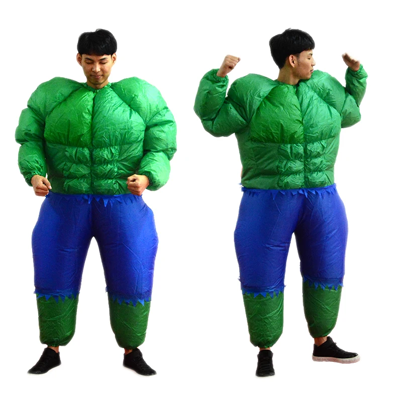 Adult Fatty Hulk Inflatable Costume Anime Suits Mascot Halloween Party Cosplay Costumes for Man Woman Boys Girls