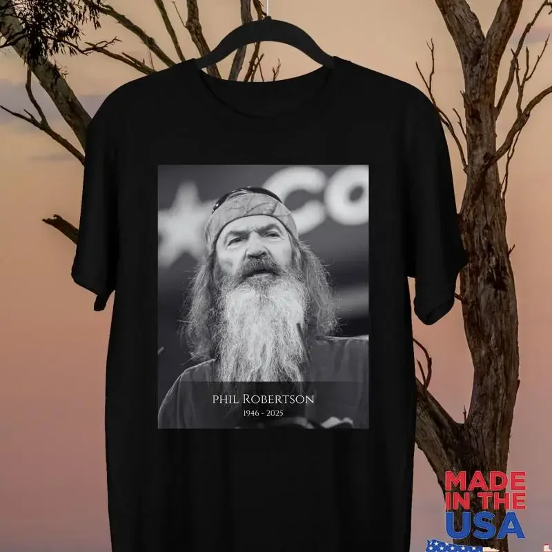 Remembering Duck Dynasty Phil Robertson Tribute T Shirt Full Size S 5Xl
