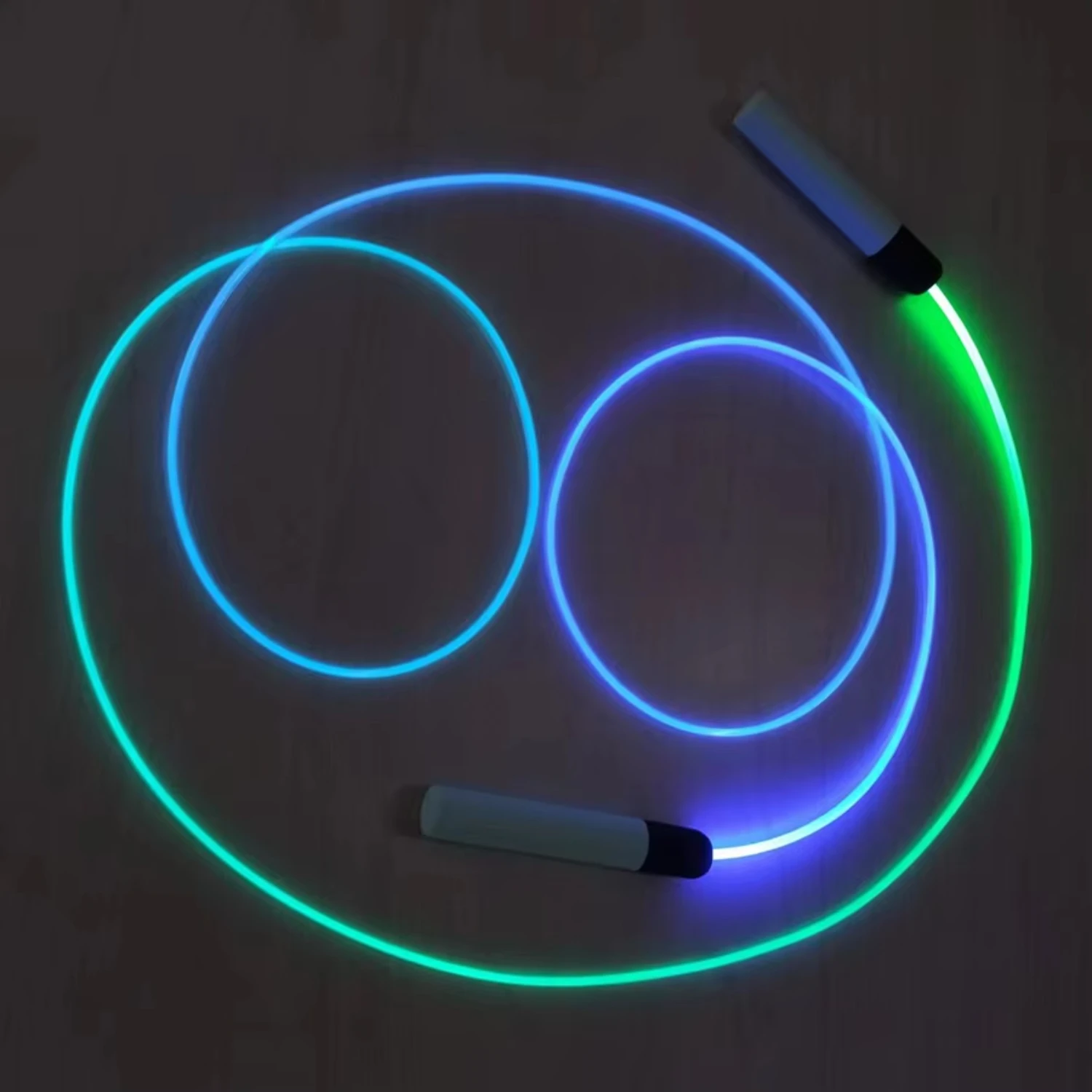 

7 Colors in One Glowing Rainbow Jumping Rope and Adult Light Exercise Luminous Adjustable Skipping Ropes