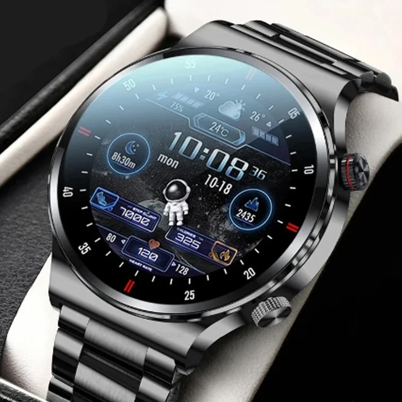 for ZTE Nubia Z50 TCL 20 Pro VIVO V29 Pro Armor X10 AGM  Men Blue Tooth Call Smartwatch Heart Rate Wireless ChargingWaterproof