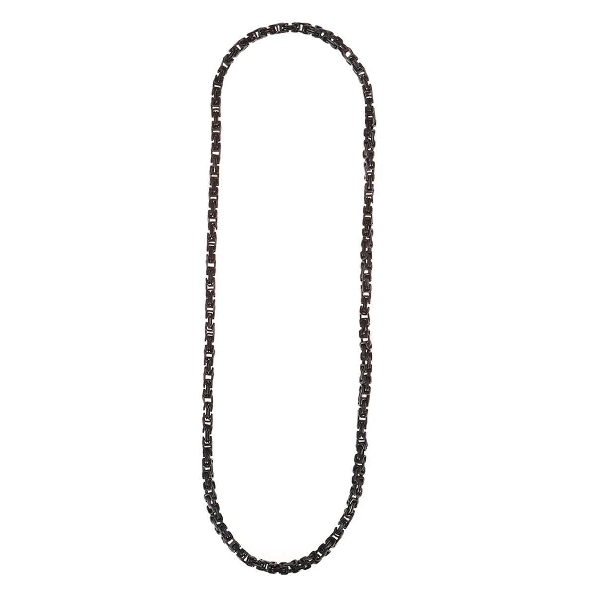 Ожерелье из титановой стали для мужчин, легкая прочная цепочка, черный металл, гипоаллергенные, не тускнеющие, крутые ювелирные изделия, простые, уникальные