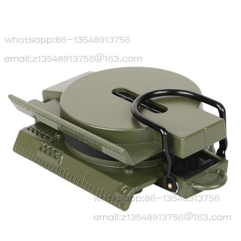 Metal Outdoor Compass American Individual Combat Equipment Compass High Precision Luminous Waterproof Professional Heavy Model