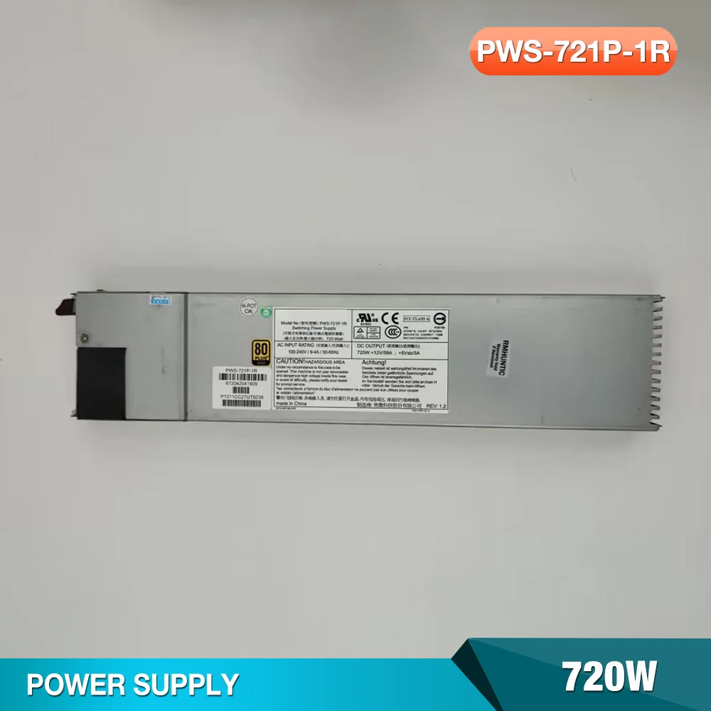 720W Server Redundant Power Supply For Supermicro PWS-721P-1R