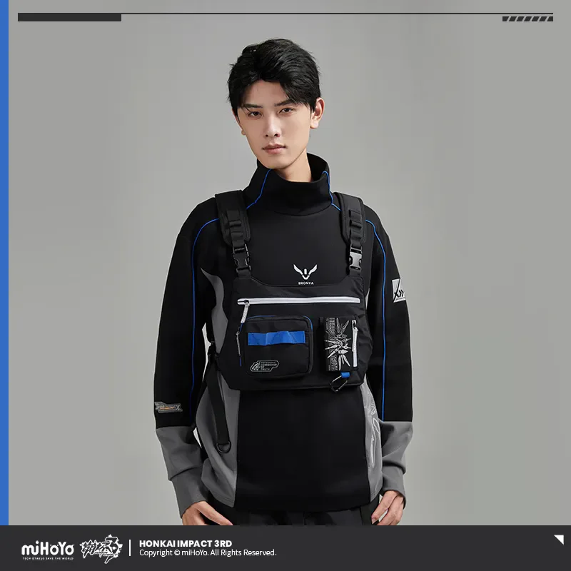[Genuine] miHoYo Game Bronya Bag Honkai Impact 3rd Herrscher of Truth Series Tactical Backpack Messenger Bag Cosplay Xmas Gifts