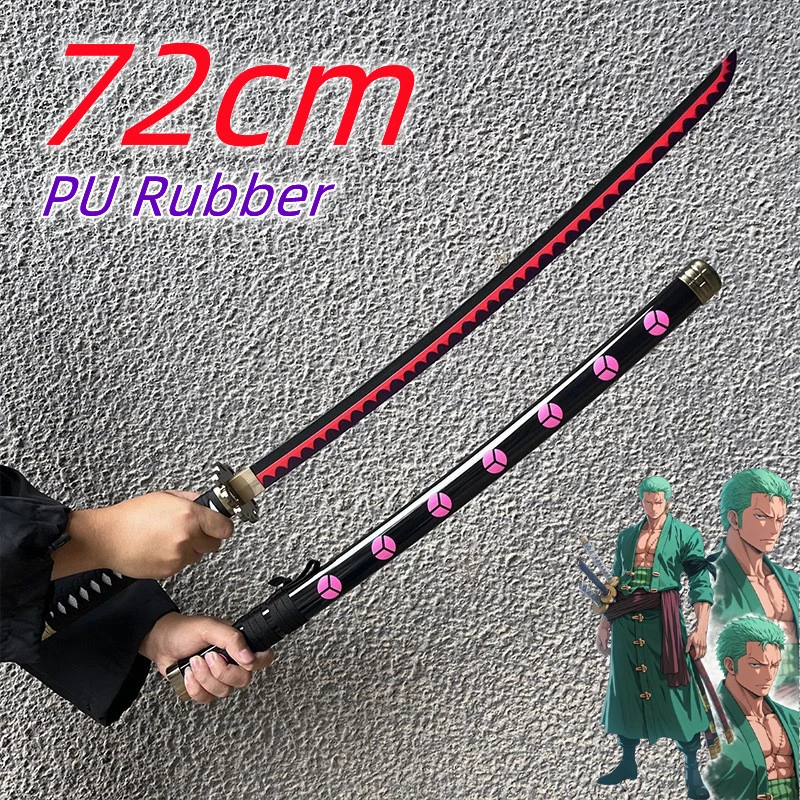 كاتانا زورو السيف 1:1 تأثيري رورونوا لعب الأدوار يوكي سو أسلحة الساموراي كاتانا سكين السلامة لعبة من البولي يوريثان هدية