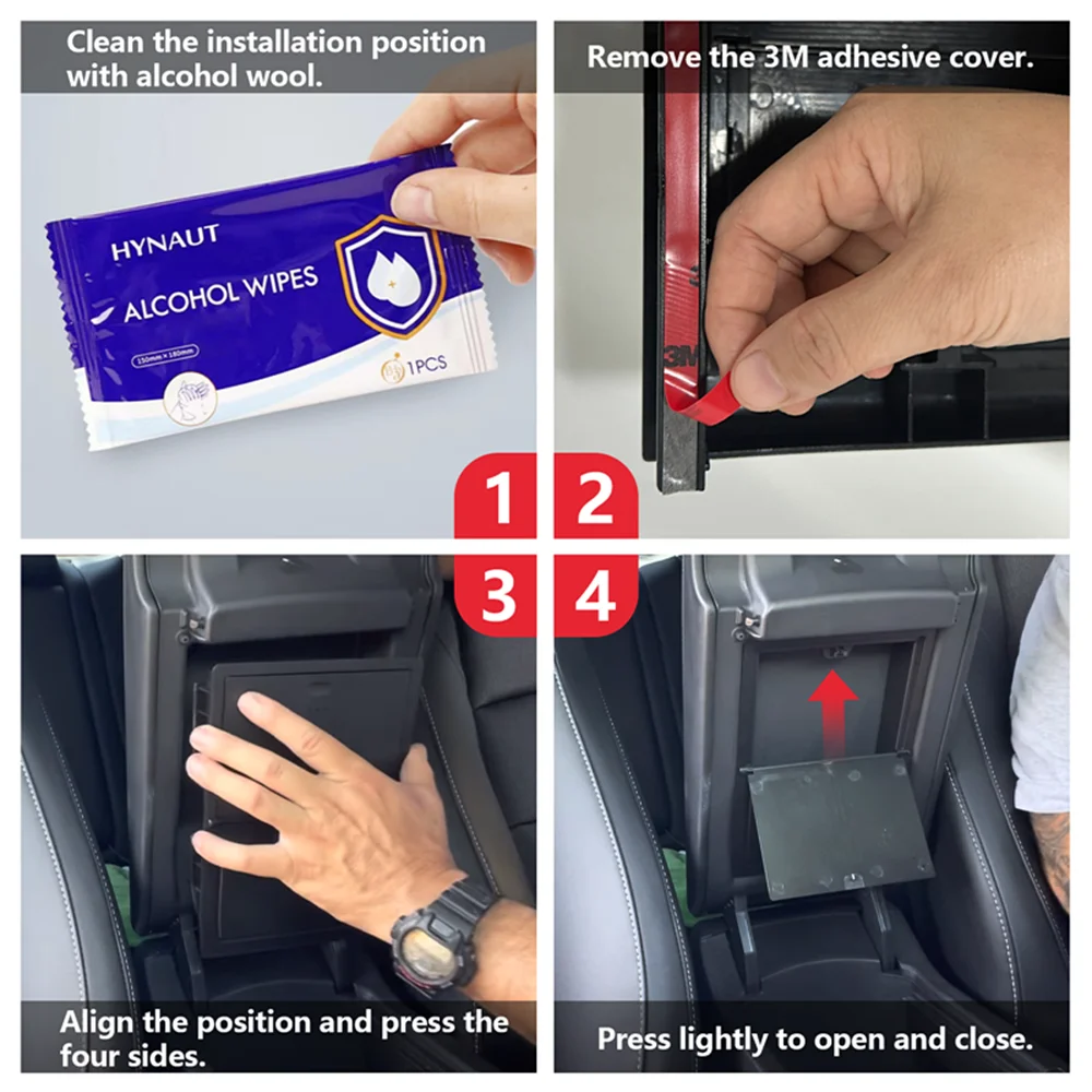 قطع غيار السيارات البوب صندوق تخزين مسند الذراع Centrol مناسب لتويوتا 4 عداء 2016-2021 اكسسوارات السيارات الداخلية #6