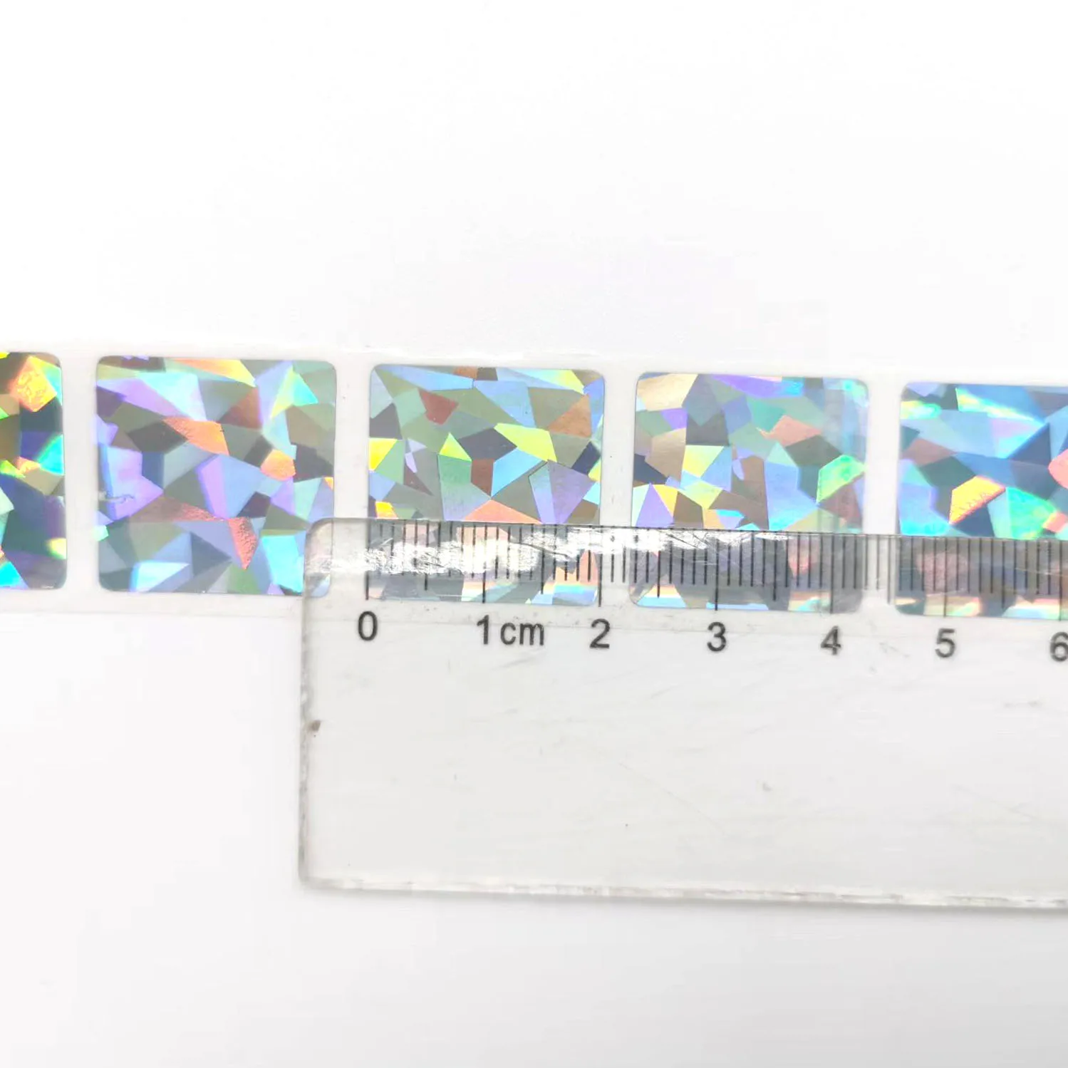 500Pcs Scratch Off Stickers 20*20mm Square Diamond Laser Color Metallic Hologram Game Scratch Sticker Wedding Card