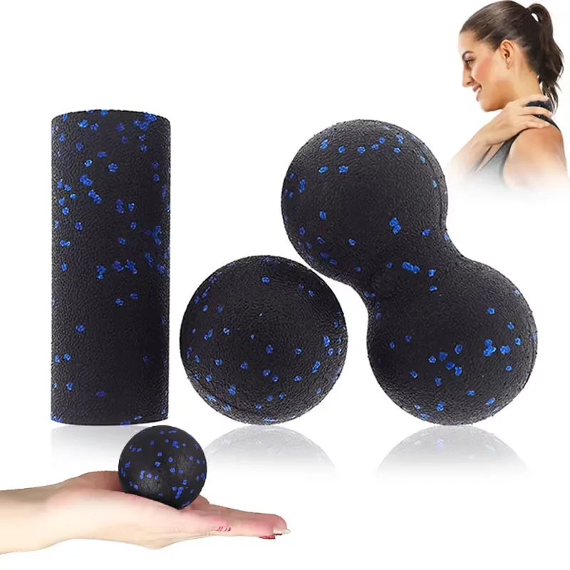 Portable Massage Ball Set Ball Hard Fascia Release Ball Full Body Muscle Soreness Relief for Yoga Gym Running Physical Therapy