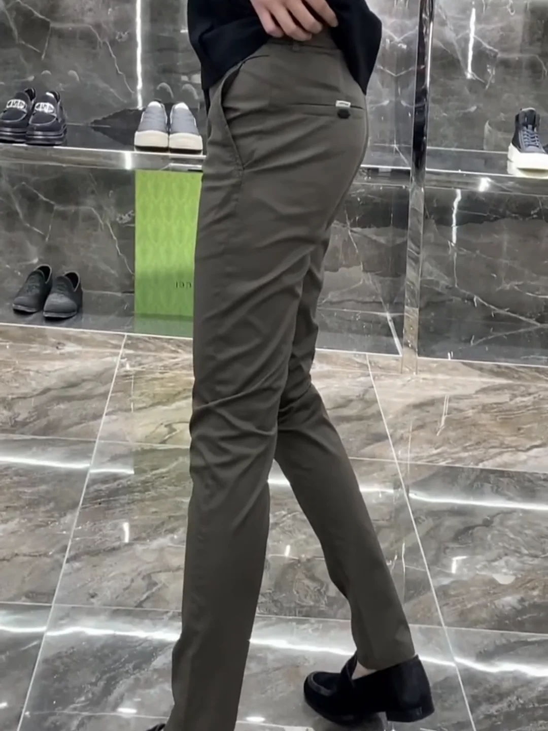 

Faionable Comfortable Men's Slim Fit Casual Pants Spring Summer New Sle Busin Trendy Advanced Sensation Leisure Trousers