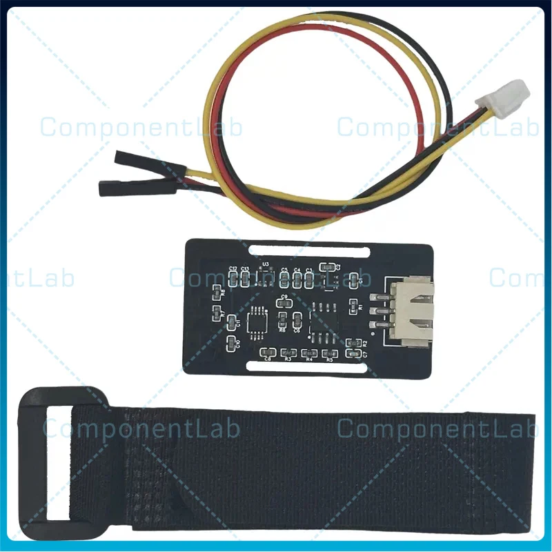 シングルチャンネルemgセンサー乾式電極表面電気筋電図モジュールarduino-esp32開発用筋肉信号ボード
