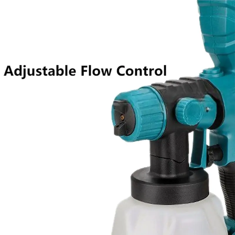 A36T-Spray Gun Electric Paint Sprayer For 20V Cordless Airbrush Auto Furniture Steel Coating For DIY Crafts