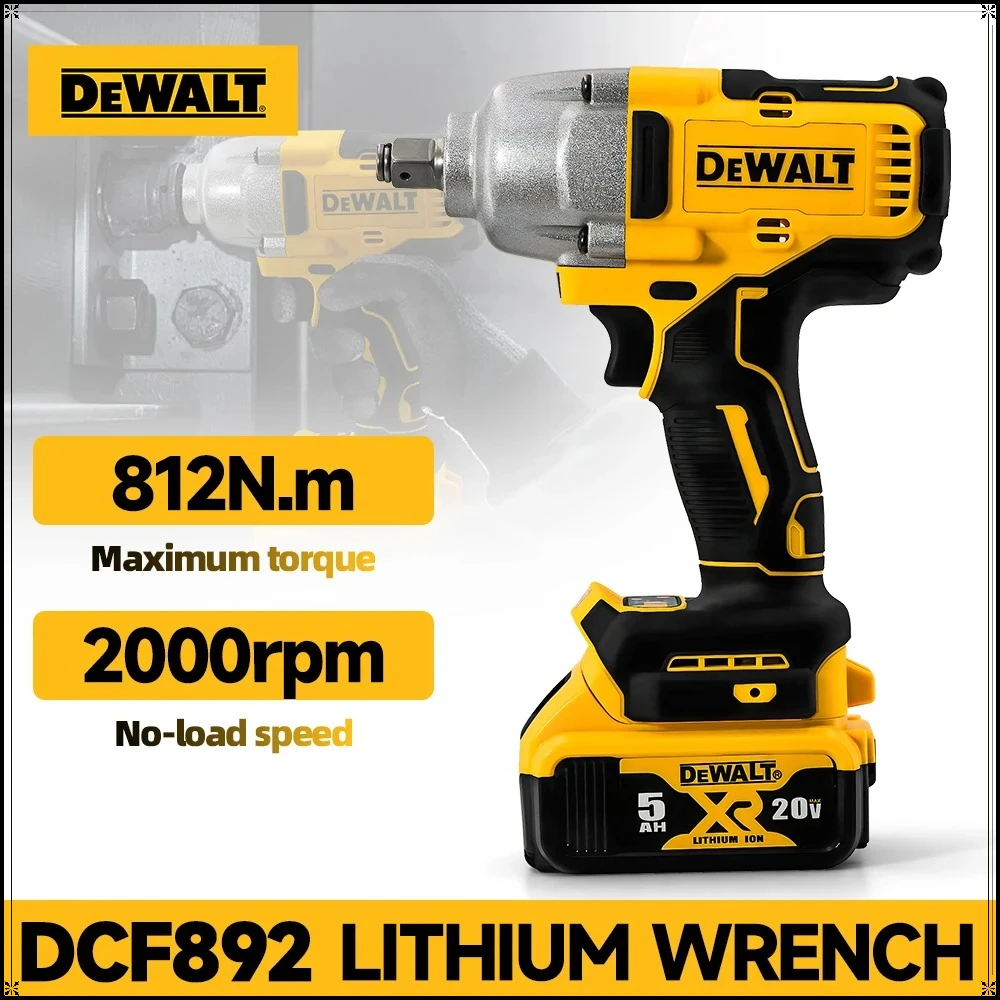 

DeWalt DCF892 18-20V Battery Brushless Electric Wrench 1/2Inch High Torque 3 Speed Impact Driver Auto Repair Power Tools
