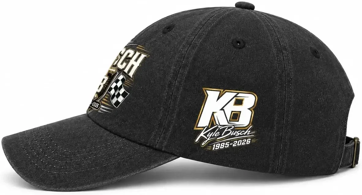Customization Kyle Busch Memorial Racing Hat For Men Women, Rowdy No. 8 Tribute Motorsport Cap, Adjustable Race Day Fan Gift Cap