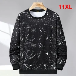 11XL Plus Size Sweatshirts Men Print Pullover Fashion Casual Sweatshirt Male Spring Autumn Sweatshirt Big Size 11XL