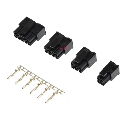 Imagen 2 del producto 10 juegos MX3.0 3,0mm paso Micro-Fit 3,0 conector carcasa 2*1/2/3/4/5/6/8/10/12 Pin carcasa macho + Terminal Molex 43030 2P/3P/4P/5P