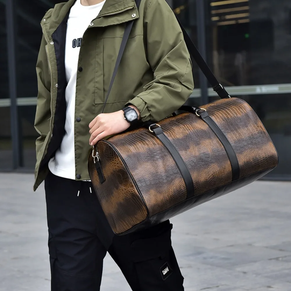 

Модная дорожная сумка для мужчин, для деловых поездок и активного отдыха, большая вместительная спортивная сумка для спортзала, сумка через плечо