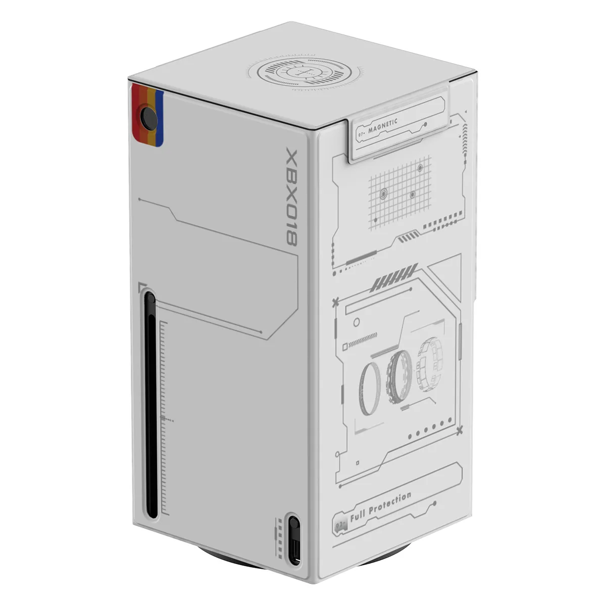 لـ Xbox Series X حافظة غبار مغناطيسية مفتوحة ومغلقة مضادة للتصادمات ومضادة للخدش وملحقات مضادة لبصمات الأصابع #5