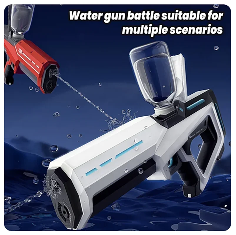 Pistola ad acqua elettrica per adulti aspirazione automatica dell'acqua Design impermeabile pistola ad acqua automatica piscina spiaggia giocattolo per feste all'aperto per bambini